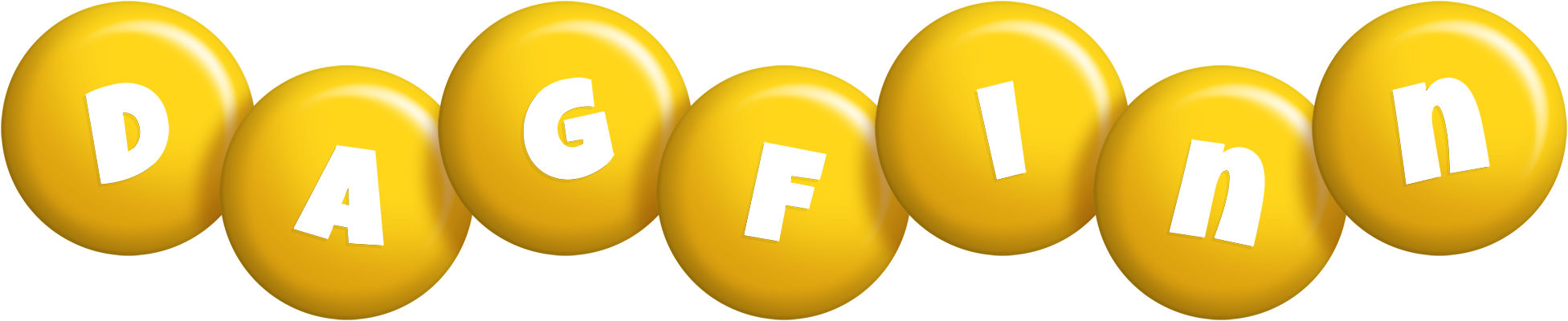 Dagfinn candy-yellow logo
