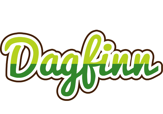 Dagfinn golfing logo