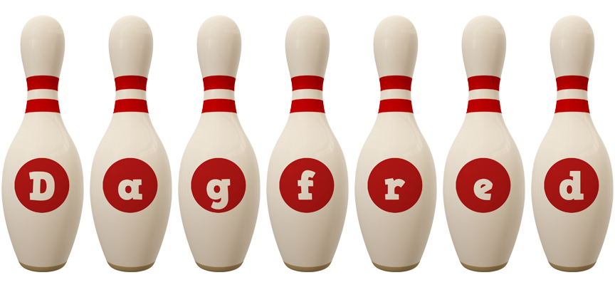 Dagfred bowling-pin logo