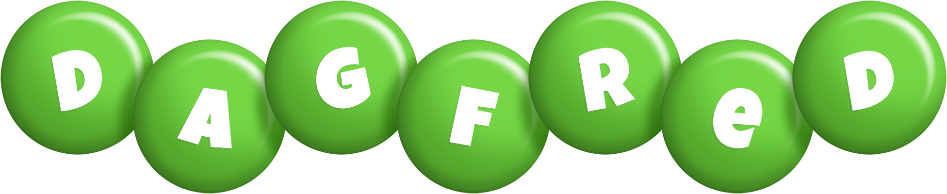 Dagfred candy-green logo