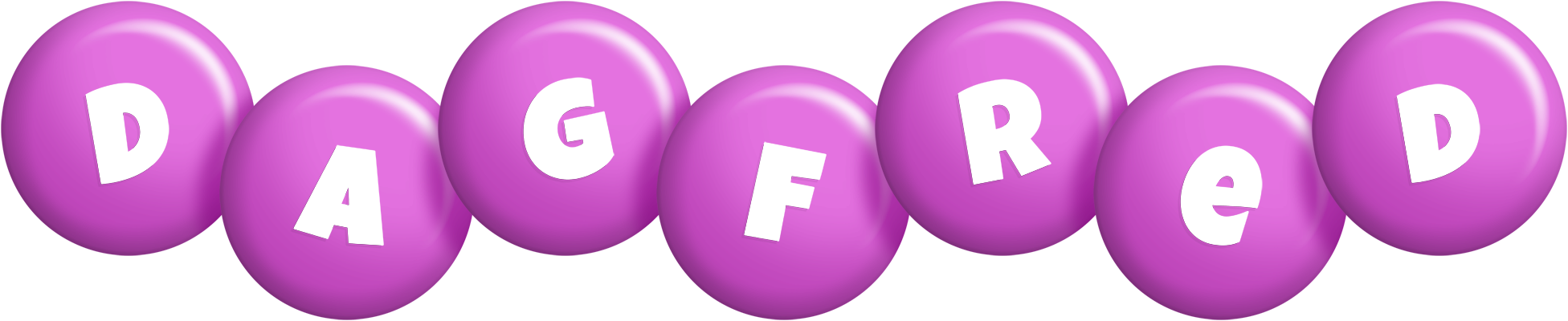 Dagfred candy-purple logo