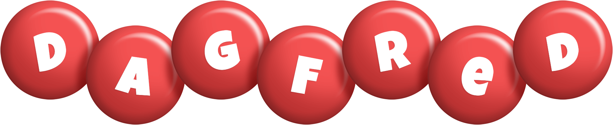 Dagfred candy-red logo