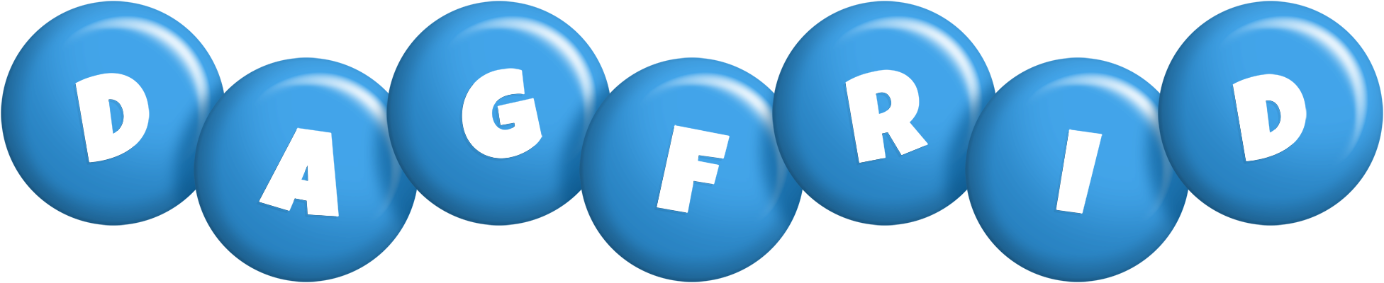 Dagfrid candy-blue logo