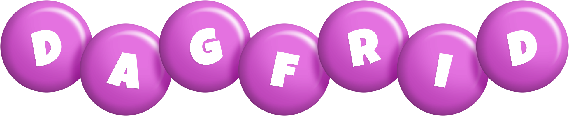 Dagfrid candy-purple logo