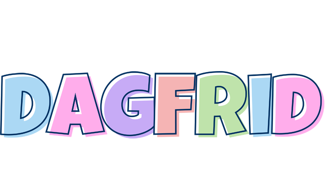 Dagfrid pastel logo