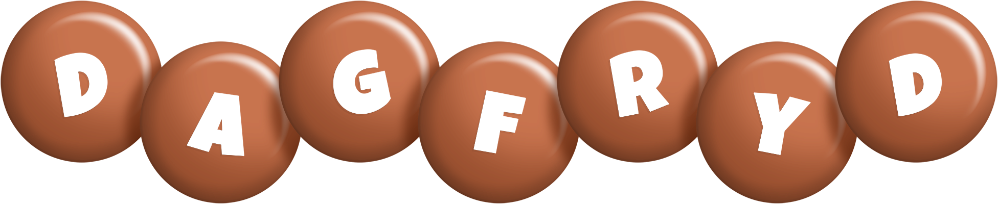 Dagfryd candy-brown logo