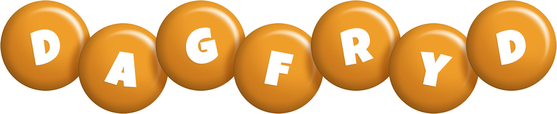 Dagfryd candy-orange logo