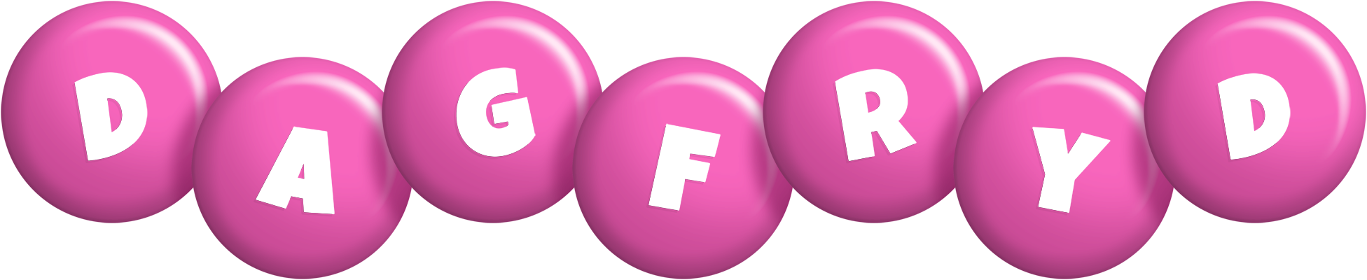 Dagfryd candy-pink logo