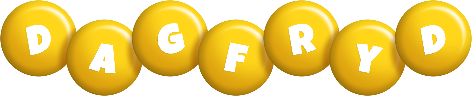 Dagfryd candy-yellow logo