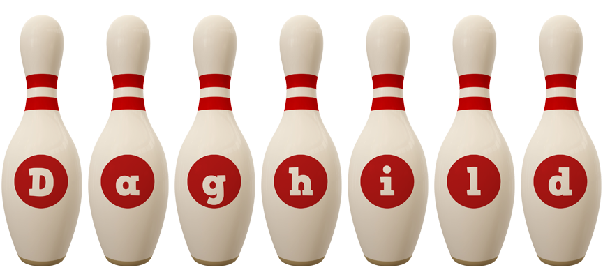 Daghild bowling-pin logo