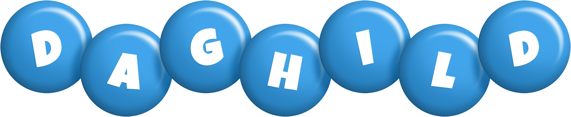 Daghild candy-blue logo