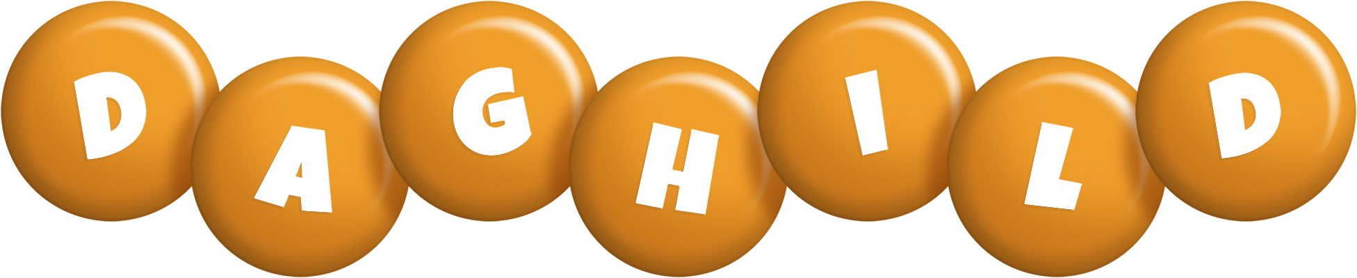 Daghild candy-orange logo