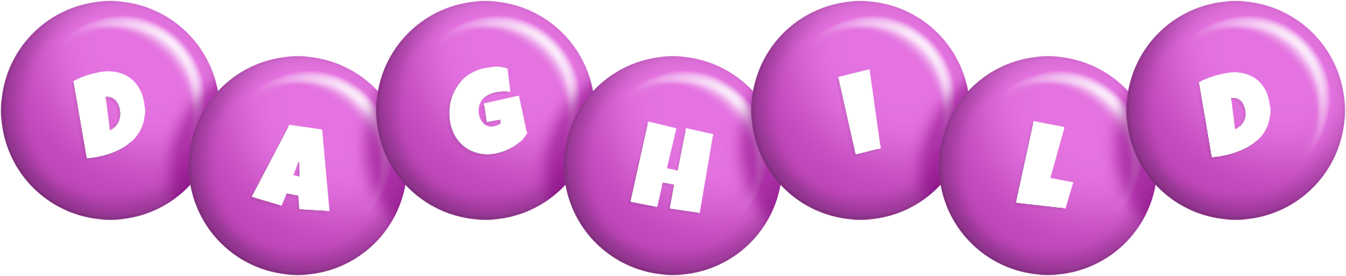 Daghild candy-purple logo