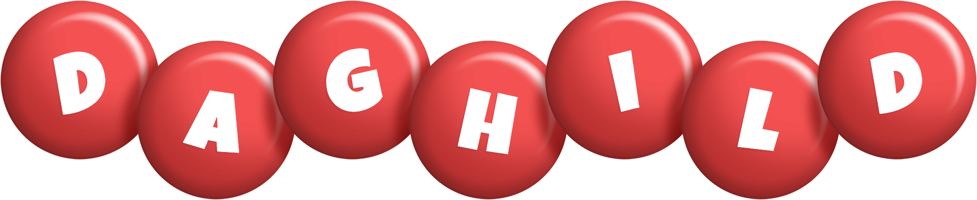 Daghild candy-red logo