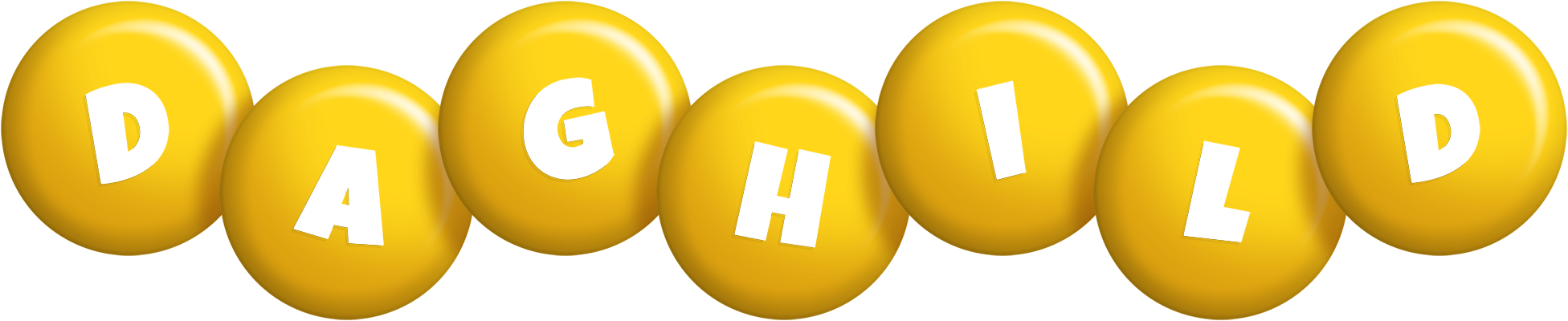 Daghild candy-yellow logo