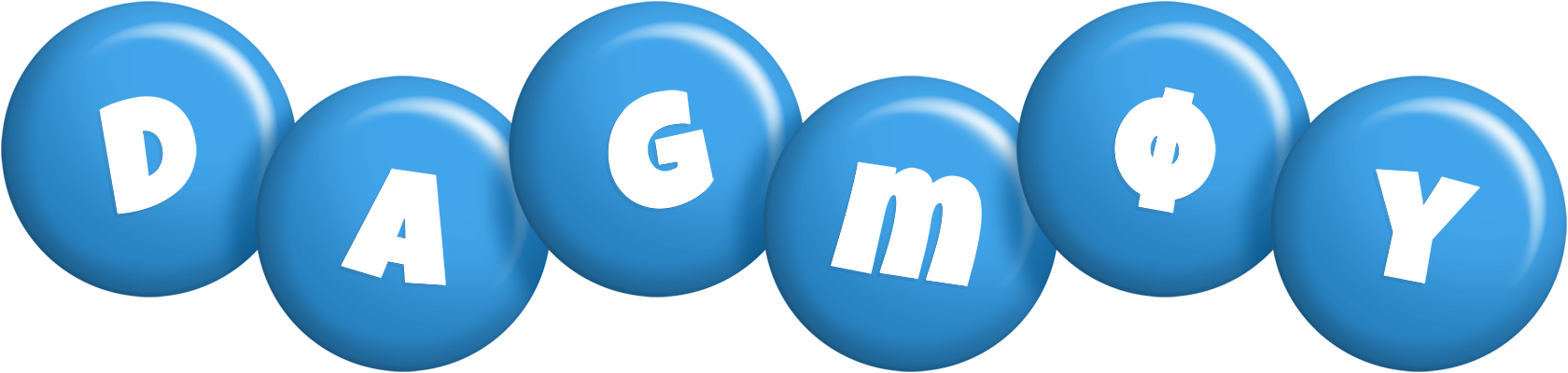 Dagmøy candy-blue logo