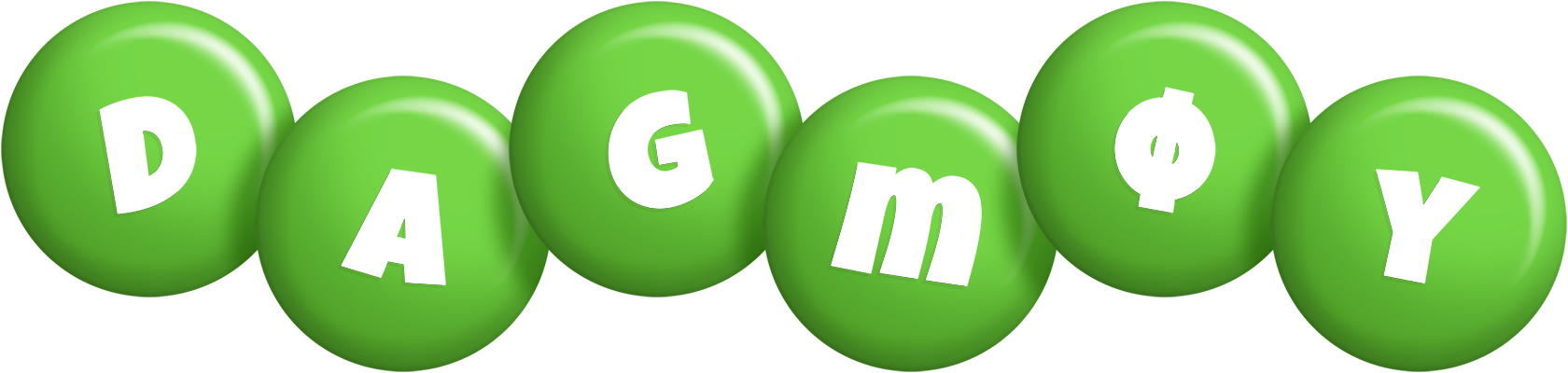 Dagmøy candy-green logo