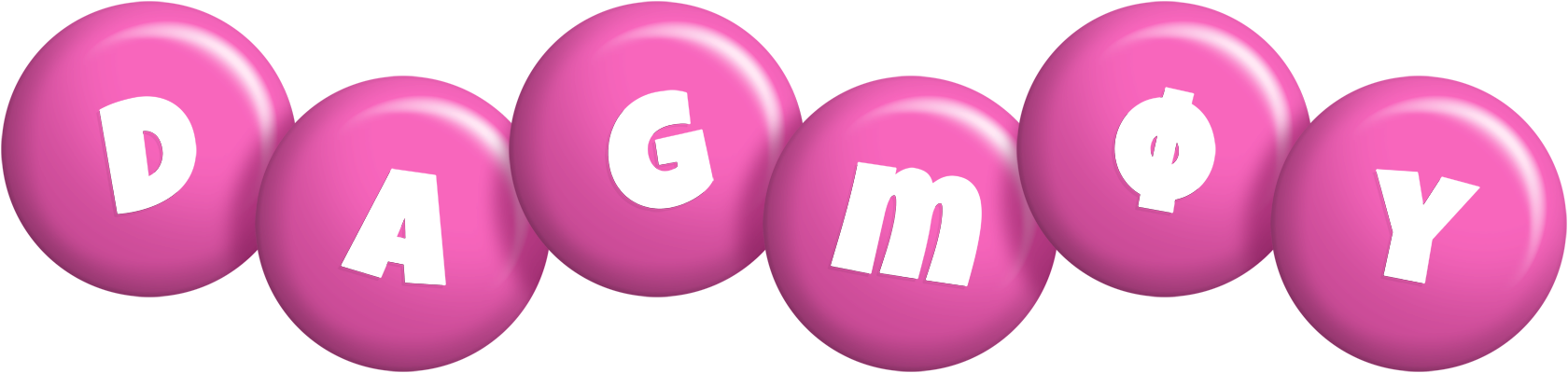Dagmøy candy-pink logo