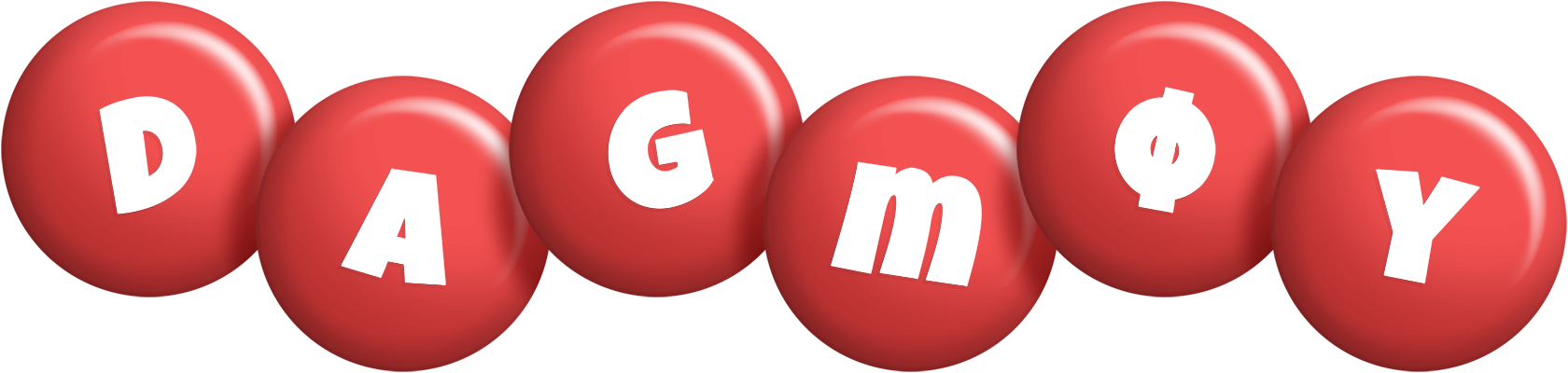 Dagmøy candy-red logo