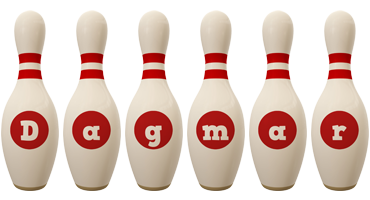 Dagmar bowling-pin logo