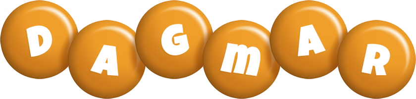 Dagmar candy-orange logo