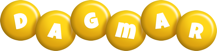 Dagmar candy-yellow logo
