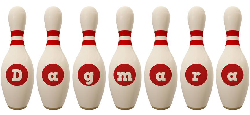 Dagmara bowling-pin logo