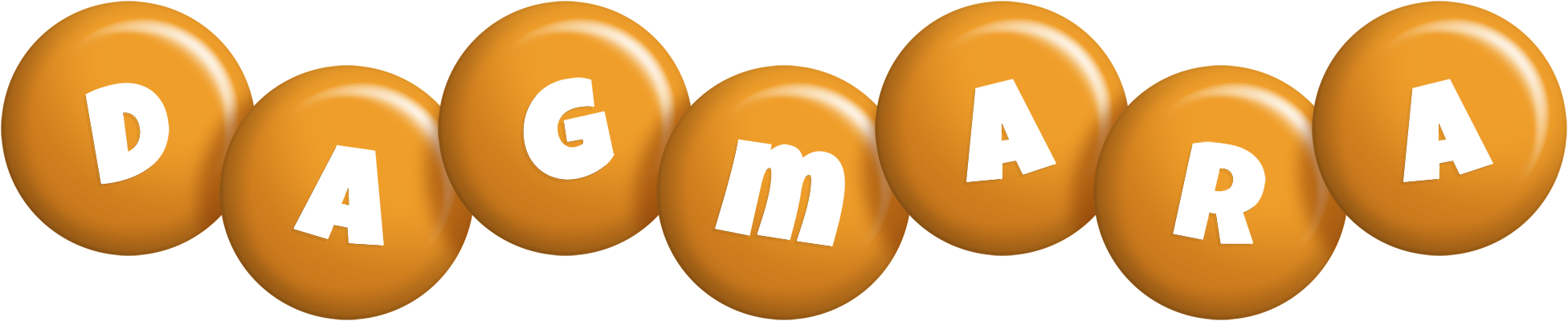 Dagmara candy-orange logo