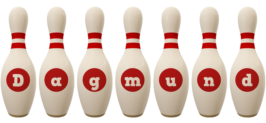 Dagmund bowling-pin logo
