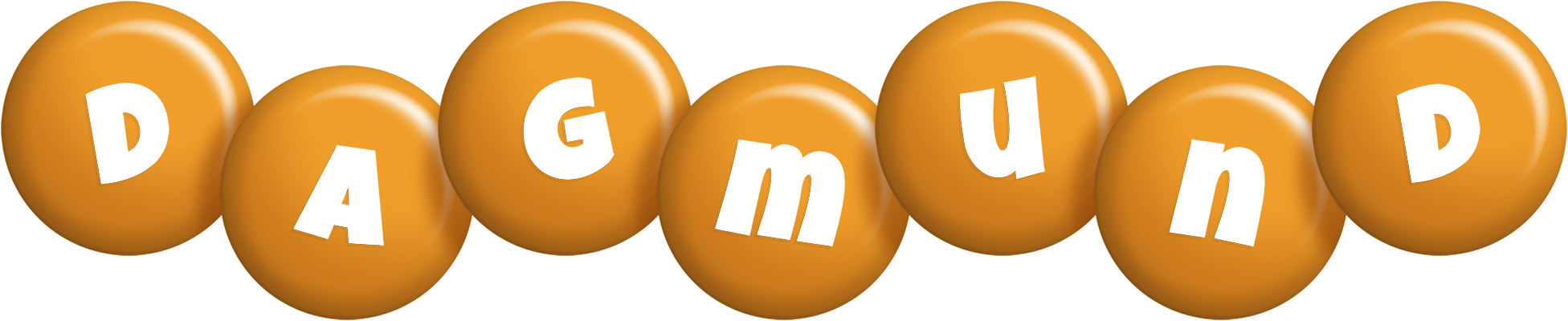 Dagmund candy-orange logo