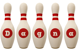 Dagna bowling-pin logo