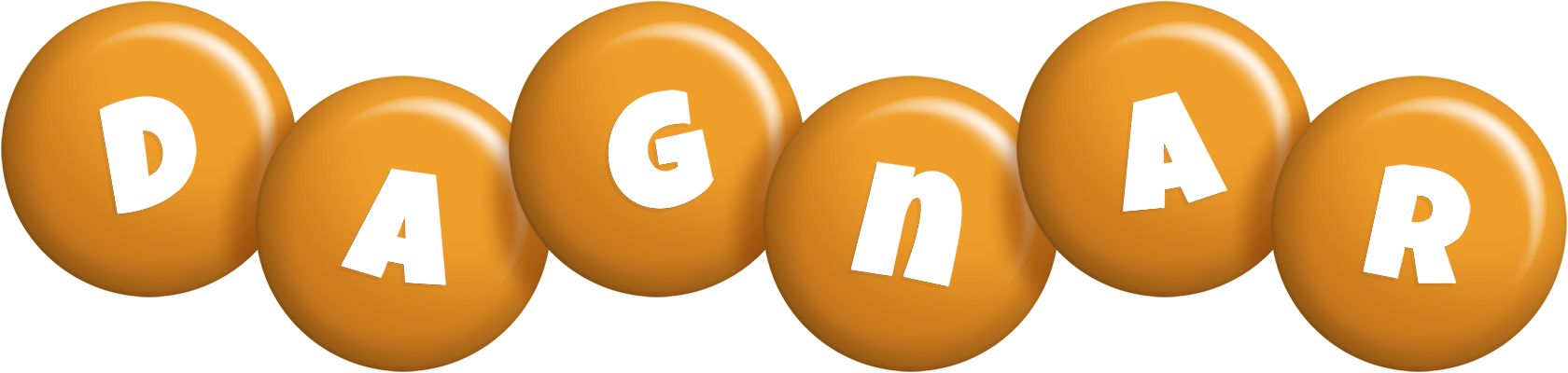 Dagnar candy-orange logo