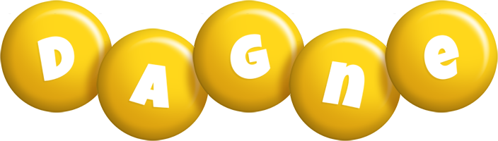 Dagne candy-yellow logo