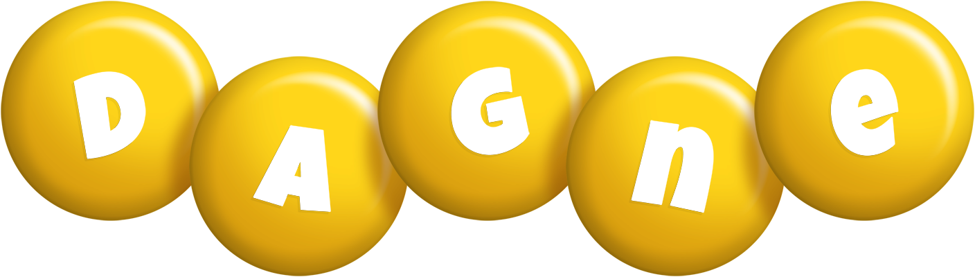 Dagne candy-yellow logo
