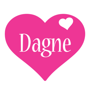 Dagne love-heart logo