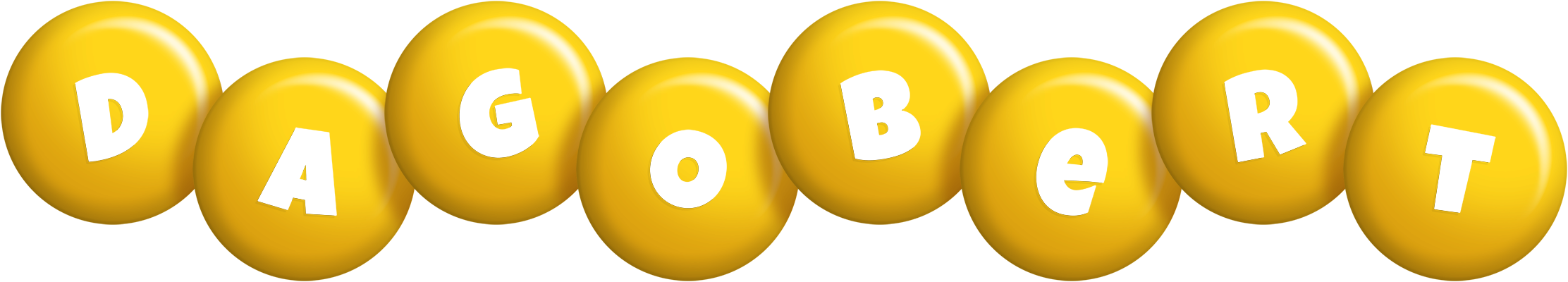 Dagobert candy-yellow logo