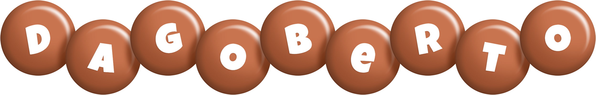 Dagoberto candy-brown logo