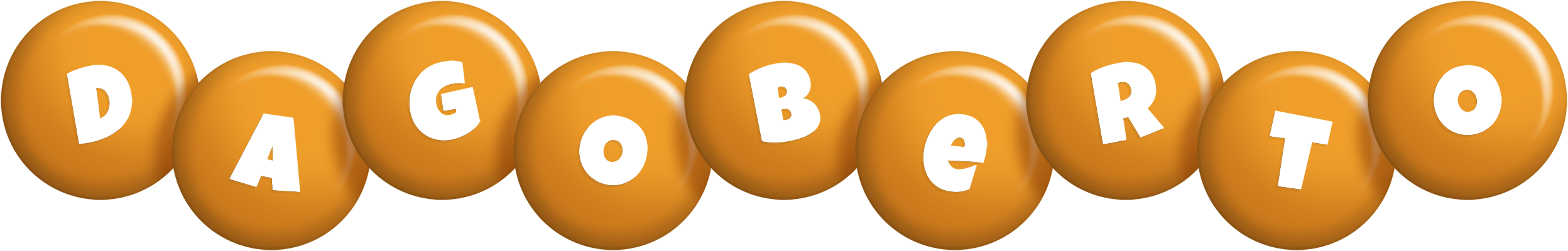 Dagoberto candy-orange logo