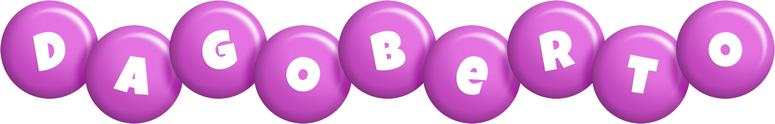 Dagoberto candy-purple logo