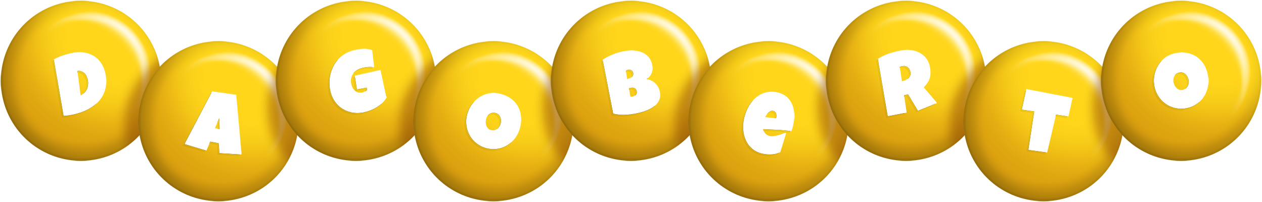 Dagoberto candy-yellow logo