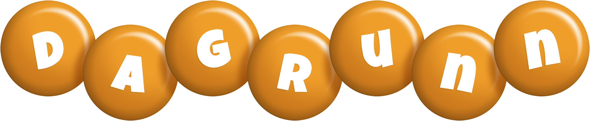 Dagrunn candy-orange logo
