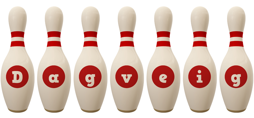 Dagveig bowling-pin logo