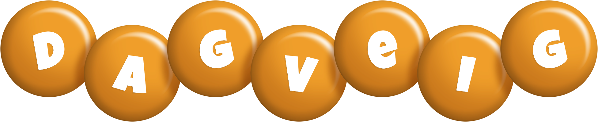 Dagveig candy-orange logo