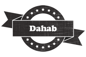 Dahab grunge logo