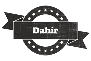 Dahir grunge logo