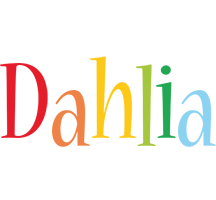 Dahlia birthday logo