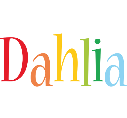 Dahlia birthday logo