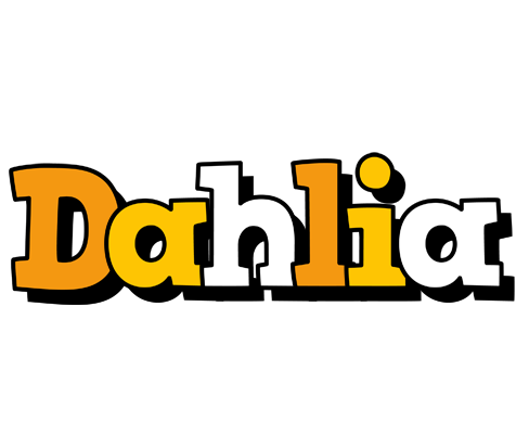 Dahlia cartoon logo