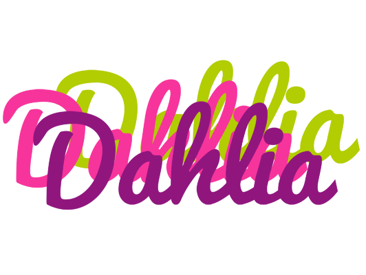Dahlia flowers logo