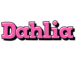 Dahlia girlish logo